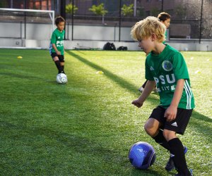 From the Tot Footy program to travel teams, Park Slope United offers a wide range of soccer classes for kids. Photo courtesy of the club