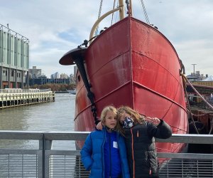 The waterfront South Street Seaport neighborhood is full of family-friendly things to do no matter the season. Photo by Eva Van Dok