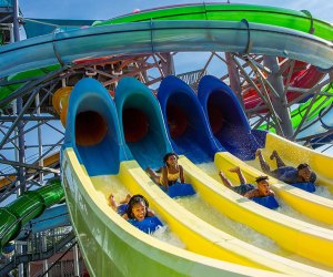 Keep everyone cool at the 95-acre Splish Splash water park on Long Island's East End. Photo courtesy of Splish Splash