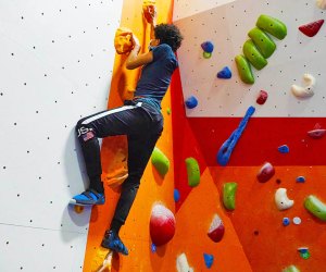 Supersized climbing walls are always a thrill for teens. ​Photo by Jody Mercier