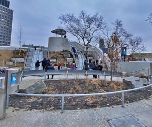 overview of the Battery Playscape playground