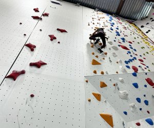 Go bouldering with kids on 45-foot-tall walls at The Cliffs at Gowanus