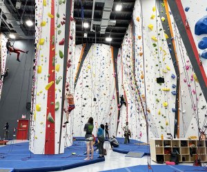 The Cliffs at Gowanus offers three floors of bouldering fun with kid-friendly classes, summer camps, and more family-friendly fun.