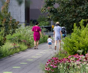 The High Line, with its wide pathways and beautiful plantings, is a great place to get away from the buzz of the city streets. Photo by Liz Ligon