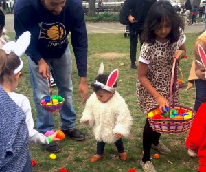 TNF’s Annual Easter Egg Hunt includes special baskets for egg collecting, bunny ears, and a unique photo-op. Photo by Kim Berliant