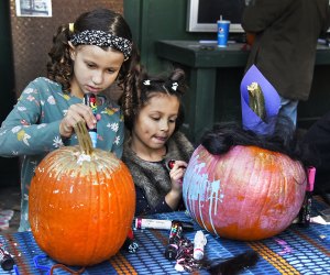 Celebrate the autumn season with workshops, performances, food vendors, and the epic launch of the pumpkins at the Halloween Harvest Festival at Socrates Sculpture Park. Photo by Bob Krasner