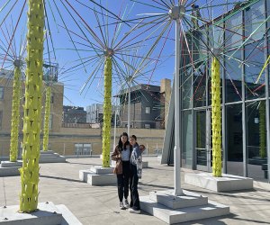 Visiting the Whitney Museum in NYC with Kids: Outdoor terrace and sculptures