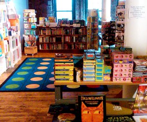 Free indoor places to play in NYC: Posman Books at Chelsea Market