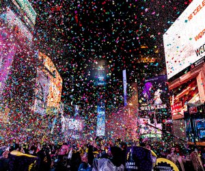 The big ball drop in Times Square is an unforgettable New Year's Eve sight, if you can handle the crowds! Photo by Michael Hull