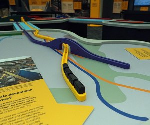 Train table at CityWorks at NYSCI