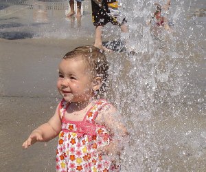 Photo of child at Ocean Beach Park- Best Splash Pads, Splash Parks