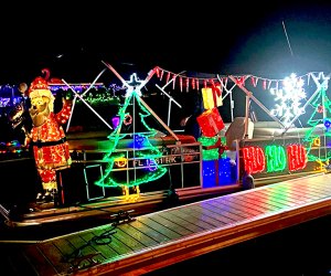 Watch the night light up with decorated boats at Leesburg Christmas on the Water. Photo by Ed Azzopardi