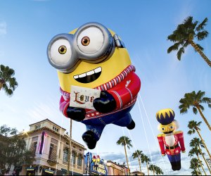 Enjoy the huge Universal Orlando Holiday Parade featuring Minions! Photo courtesy of Universal