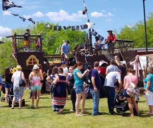 Ahoy, mateys! Bring landlubbing kids to the free Longwood Pirate Days, held in beautiful Reiter Park. Photo courtesy of the festival