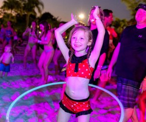 Visit Disney's Typhoon Lagoon for an after-hours glow party with illuminated rides (quicker wait times), fun snacks, and a dance party. Photo courtesy of Disney