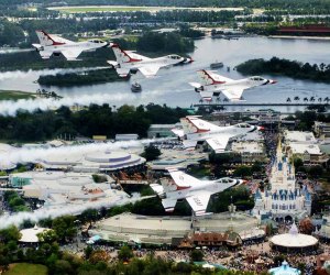 Watch the Air Force Thunderbirds soar over the city, along with other performers, at the Orlando Air & Space Show. Photo courtesy of the event
