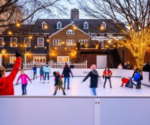 New Jersey Christmas towns: Glide on the faux ice in Princeton