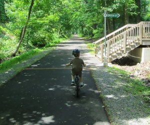 Take a leisurely ride on the Middlesex Greenway. Photo courtesy of Middlesex County Office of Parks and Recreation