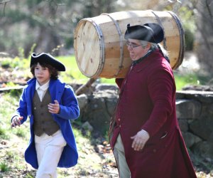 Step back into the year of 1775 when war broke out against the British at Junior Ranger Day in Minute Man National  Historical Park. Photo courtesy of NPS