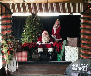 Santa visits the bethel woods holiday market