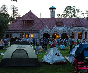 Treat Dad to some low-impact camping this weekend. Miss Susan's Supper and Campout event photo courtesy of the Pequot Library 