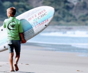Every Cali kid should know how to surf! Photo courtesy of Perfect Day Surf Camp
