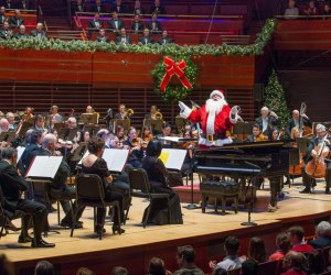 Santa outdoes himself at the  Philadelphia Orchestra's Christmas Kids' Spectacular. Photo by Jessica Griffin