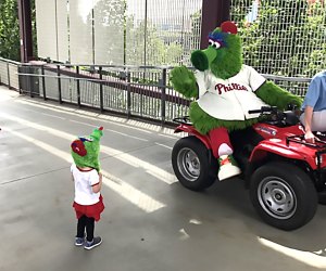 Say hello to the Phillie Phanatic!