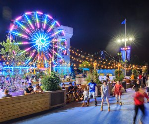 Blue Cross RiverRink Summerfest is one of the Philadelphia Waterfront's favorite Summertime traditions. Photo courtesy of the Delaware River Waterfront 