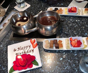 Special desserts for the birthday kid are on the menu at the Melting Pot.