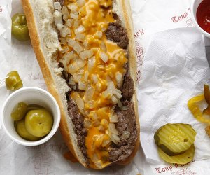 Try a whiz-wit at Tony Luke's, a reliable Philly cheesesteak spot with multiple locations. Photo courtesy of  J. Varney for GPTMC