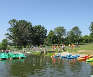 Best Philadelphia Parks for Birthday Parties: boating activities at Core Creek Park.