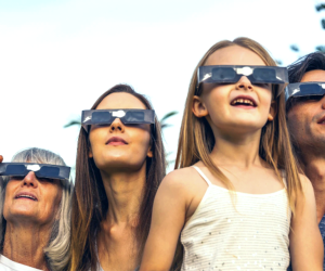Protect little eyes when viewing the eclipse.  