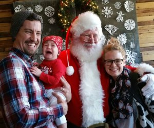 Have your photo taken with Santa at Frankford Hall. Photo courtesy of Frankford Hall