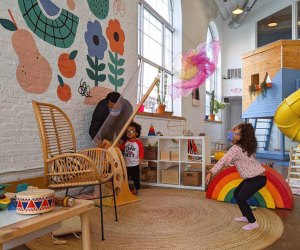 The bright and whimsical play space at Kith + Kin. Photo courtesy of Kith & Kin