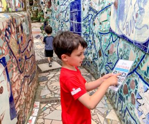 Philadelphia's Magic Gardens invites families to get creative together on the second Sunday of every month. Photo courtesy of Philadelphia Magic Gardens