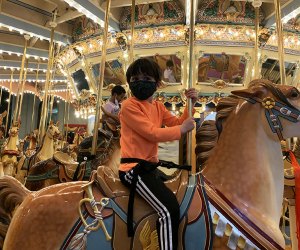 Best Indoor Play Spaces and Indoor Playgrounds near Philadelphia Ride the carousel at the Please Touch Museum. Photo by the author