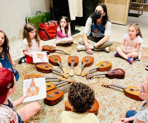Learn to play and draw the ukulele and other instruments and Mr. John's Music. Photo courtesy of Mr. John's Music