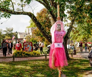 Visit Peddler's Village for the annual Scarecrows in the Village display. Photo courtesy of Peddler's Village