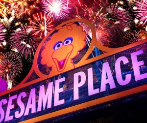 Sesame Place will celebrate Independence Day this weekend with the park's annual Fourth of July Fireworks event. Photo courtesy Sesame Place