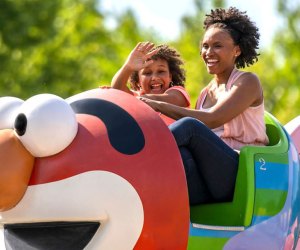 Catch a ride on Elmo for Mother's Day at Sesame Place. Photo courtesy of Sesame Place