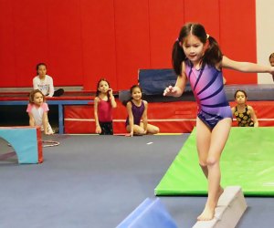Practice balance and tumbling skills at Philadelphia Gymnastics Center. Photo courtesy of the center