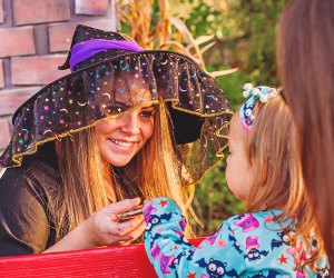 Families can take a hayride to see Linvilla Orchard's friendly witch. Photo courtesy of the orchard
