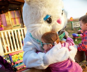 Visit the Easter Bunny at Linvilla Orchards and take a hayride to Bunnyland. Photo courtesy of the orchard
