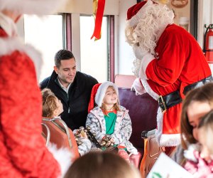 Journey through Chester Creek Valley aboard Santa's Express. Photo courtesy of the West Chester Railroad