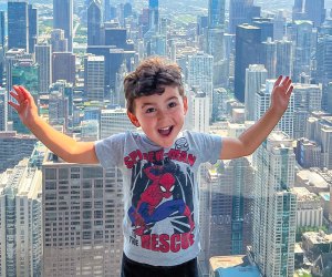 The Chicago Skydeck offers kids a great view of the city. Photo courtesy of the 360 Chicago Skydeck