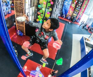 With 75 themed walls for kids to tackle, it's impossible to get bored at ClimbZone. Photo courtesy of ClimbZone