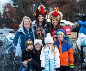 Image of group donating food - Holiday Volunteering Opportunities for Kids and Families in Connecticut