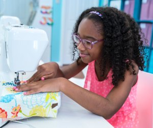 Learning to sew is just part of the fun at Creative Youth Summer Camp. Photo courtesy of the camp