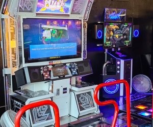 Image of interactive video game - Best Arcades in Boston